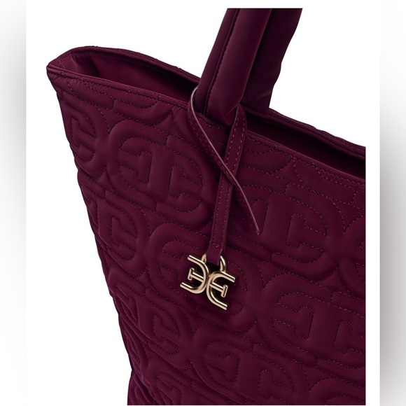 Sam Edelman Ethyl Top Zip E/W Tote. Bordeau. - Picture 5 of 16